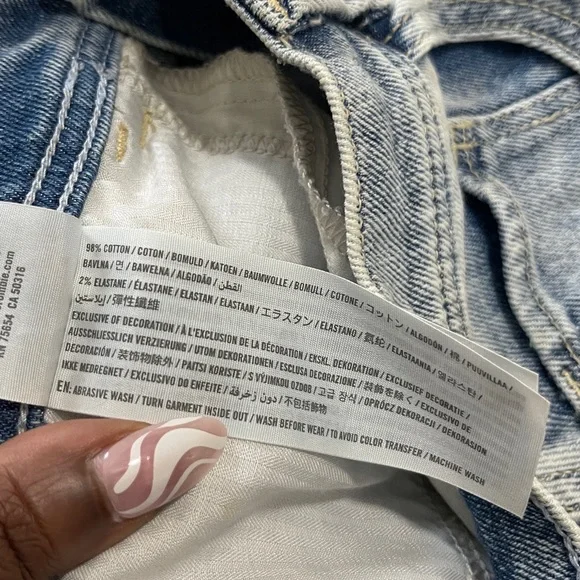 Hollister Womens Jeans Size 7 Blue Ultra High Rise Vintage Short 4" Denim - Picture 6 of 9